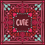 Love Sentiments Cutie by Cheryl Warrick. SKU 104049a. Archival Giclee Fine art print for wall decor.