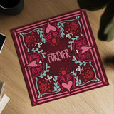 Love Sentiments Forever by Cheryl Warrick. Shown as a detailed flat fine art print, highlighting archival giclee quality. Available as an archival giclee rolled canvas, fine art paper, or poster print. SKU 104048a.