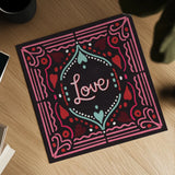 Love Sentiments Love by Cheryl Warrick. Shown as a detailed flat fine art print, highlighting archival giclee quality. Available as an archival giclee rolled canvas, fine art paper, or poster print. SKU 104045a.