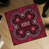 Love Sentiments XOXO by Cheryl Warrick. Shown as a detailed flat fine art print, highlighting archival giclee quality. Available as an archival giclee rolled canvas, fine art paper, or poster print. SKU 104044a.