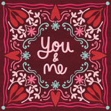 Love Sentiments You and Me by Cheryl Warrick. SKU 104043a. Archival Giclee Fine art print for wall decor.