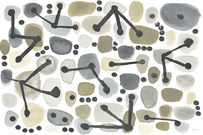 Mid Century I Achroma by Cheryl Warrick. SKU 30004i. Archival Giclee Fine art print for wall decor.