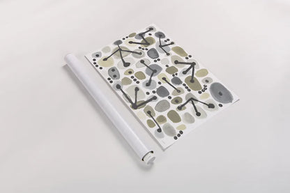 Mid Century I Achroma by Cheryl Warrick. shown as a rolled paper print. Available as archival giclee rolled canvas, fine art paper, or poster print. SKU 30004i.