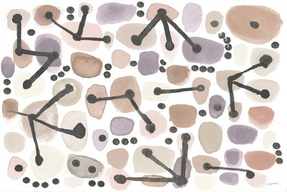 Mid Century I Blush by Cheryl Warrick. SKU 42737i. Archival Giclee Fine art print for wall decor.