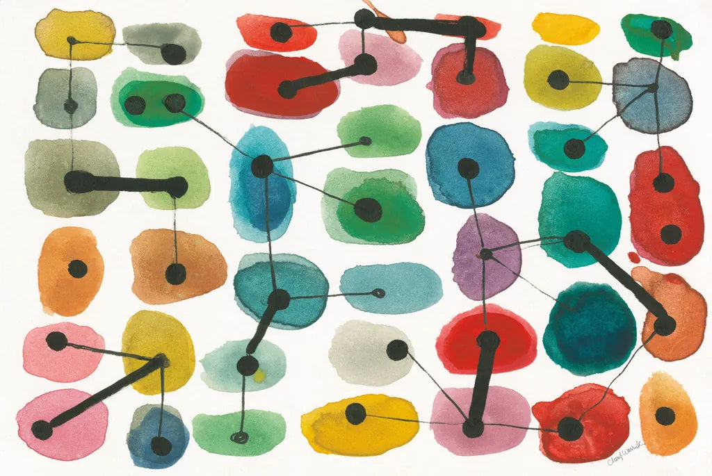 Mid Century II by Cheryl Warrick. SKU 22754i. Archival Giclee Fine art print for wall decor.