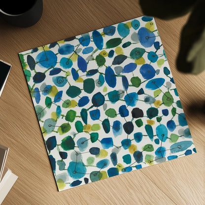 Mid Century III Crop by Cheryl Warrick. Shown as a detailed flat fine art print, highlighting archival giclee quality. Available as an archival giclee rolled canvas, fine art paper, or poster print. SKU 18393a.