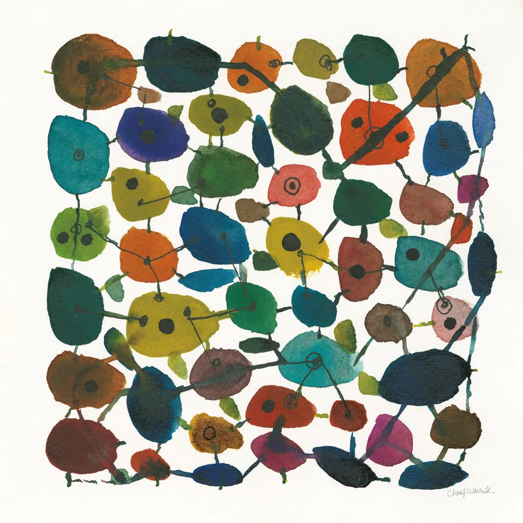 Mid Century IV by Cheryl Warrick. SKU 22755a. Archival Giclee Fine art print for wall decor.