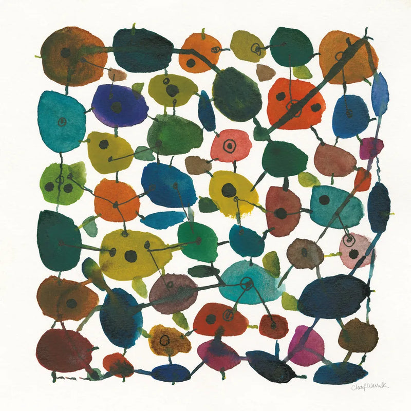 Mid Century IV by Cheryl Warrick. SKU 22755a. Archival Giclee Fine art print for wall decor.