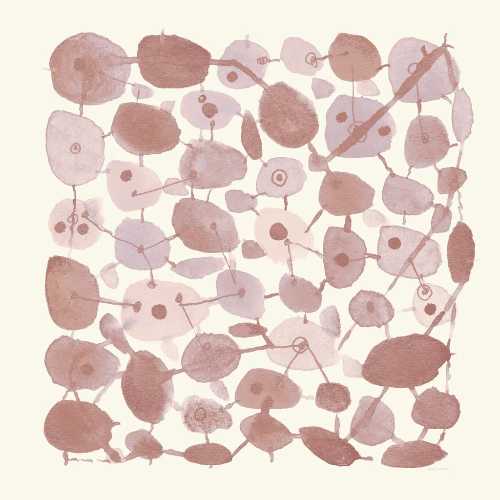 Mid Century IV Blush by Cheryl Warrick. SKU 42741a. Archival Giclee Fine art print for wall decor.