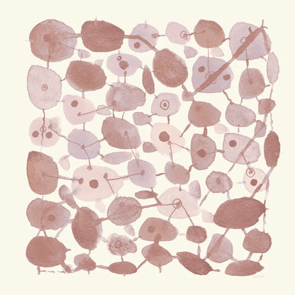 Mid Century IV Blush by Cheryl Warrick. SKU 42741a. Archival Giclee Fine art print for wall decor.