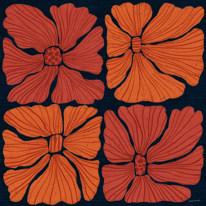 Modern Blooms II by Cheryl Warrick. SKU 102949a. Archival Giclee Fine art print for wall decor.