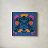 Modern Botanical III by Cheryl Warrick. Shown in a sleek black glass frame for a contemporary gallery look. Available as an archival giclee rolled canvas, fine art paper, or poster print. SKU 103996a.