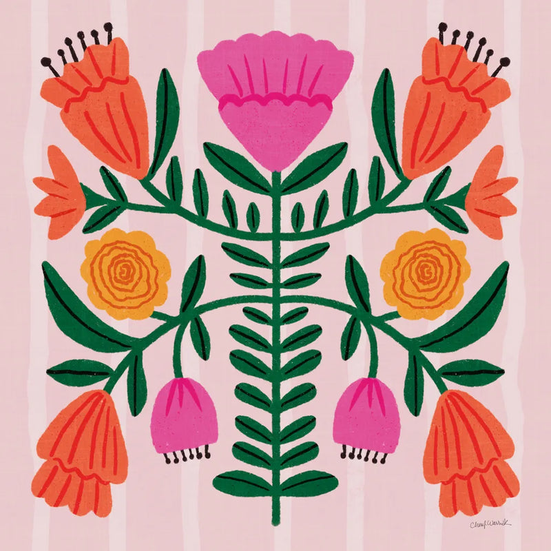 Modern Botanical IV by Cheryl Warrick. SKU 103997a. Archival Giclee Fine art print for wall decor.