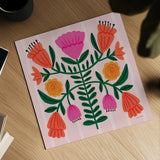 Modern Botanical IV by Cheryl Warrick. Shown as a detailed flat fine art print, highlighting archival giclee quality. Available as an archival giclee rolled canvas, fine art paper, or poster print. SKU 103997a.