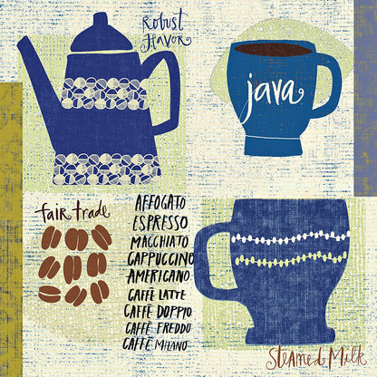 Modern Cafe III by Cheryl Warrick. SKU 37840a. Archival Giclee Fine art print for wall decor.