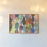 Orbs I Crop by Cheryl Warrick. shown as a paper print in a natural frame. Available as a archival giclee rolled canvas, fine art paper, or poster print. SKU 80041i.