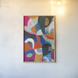 Overflow II by Cheryl Warrick. shown as a paper print in a natural frame. Available as a archival giclee rolled canvas, fine art paper, or poster print. SKU 79898h.