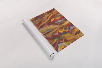 Painted Desert I by Cheryl Warrick. shown as a rolled paper print. Available as archival giclee rolled canvas, fine art paper, or poster print. SKU 79895h.