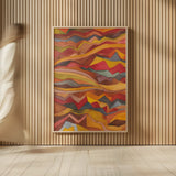 Painted Desert I by Cheryl Warrick. shown as over sized large wall art. Available as an archival giclee rolled canvas, fine art paper, or poster print. SKU 79895h.
