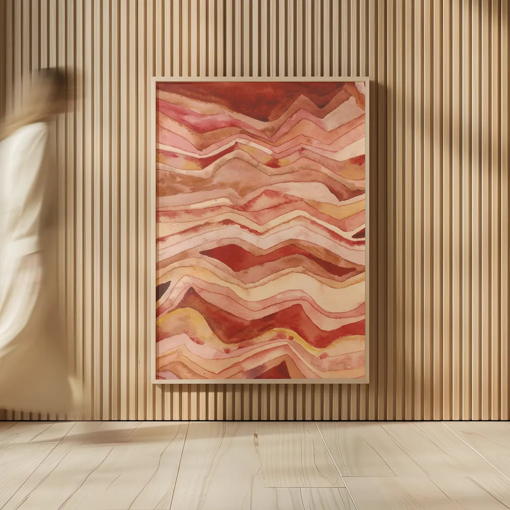 Painted Desert II by Cheryl Warrick. shown as over sized large wall art. Available as an archival giclee rolled canvas, fine art paper, or poster print. SKU 79896h.