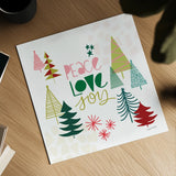 Peace Love Joy II by Cheryl Warrick. Shown as a detailed flat fine art print, highlighting archival giclee quality. Available as an archival giclee rolled canvas, fine art paper, or poster print. SKU 79260a.