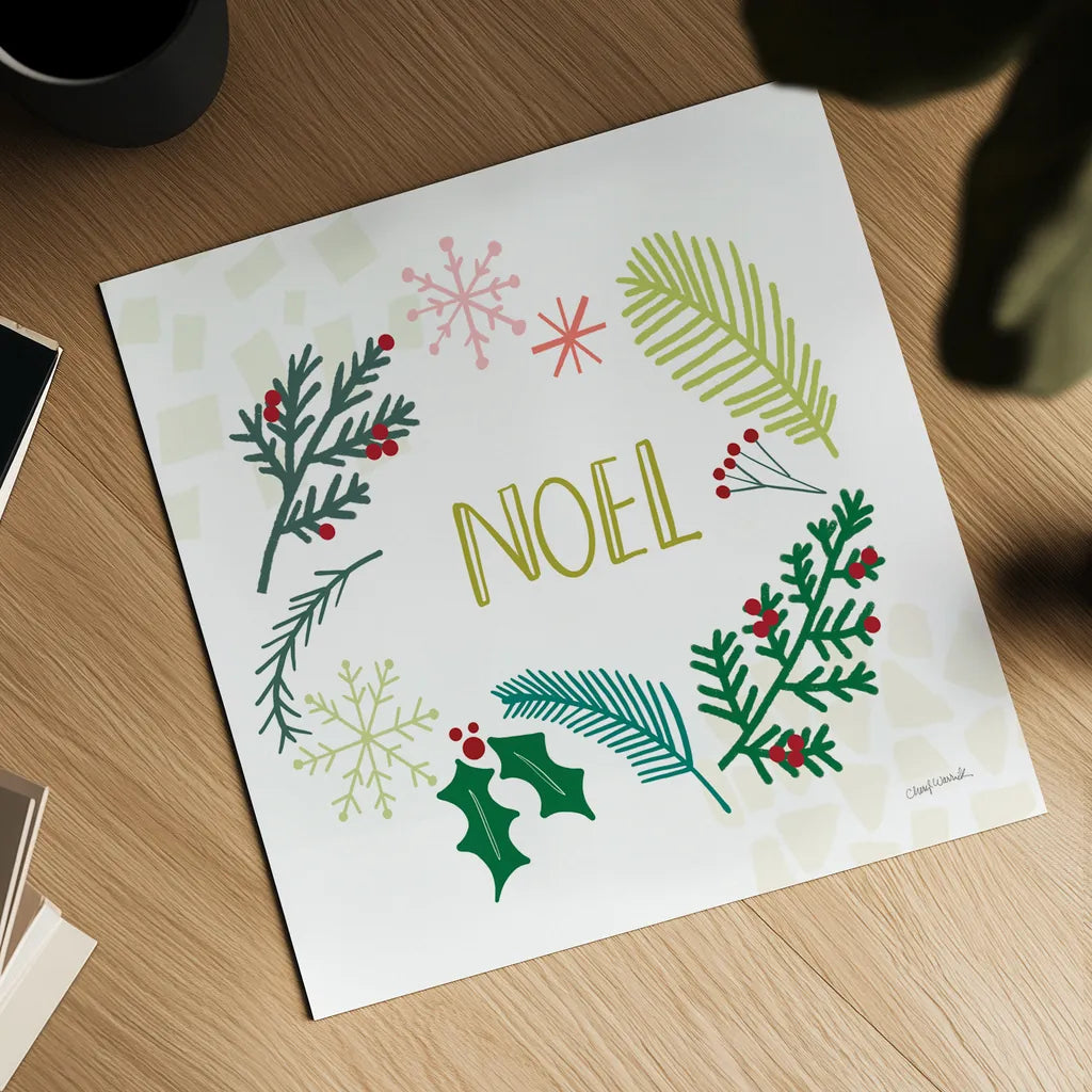 Peace Love Joy III by Cheryl Warrick. Shown as a detailed flat fine art print, highlighting archival giclee quality. Available as an archival giclee rolled canvas, fine art paper, or poster print. SKU 79261a.