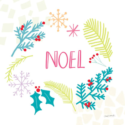 Peace Love Joy III Bright by Cheryl Warrick. SKU 79958a. Archival Giclee Fine art print for wall decor.