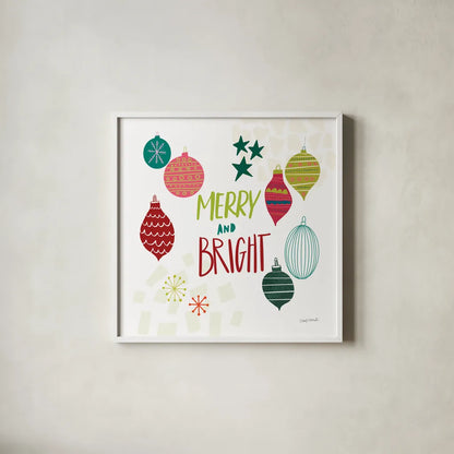 Peace Love Joy IV by Cheryl Warrick. Shown in a crisp white glass frame for a clean and minimalist style. Available as an archival giclee rolled canvas, fine art paper, or poster print. SKU 79262a.