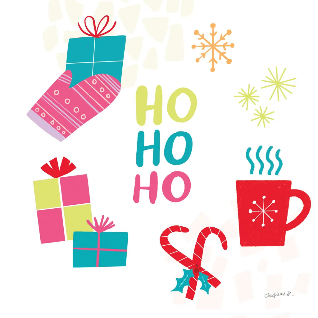 Peace Love Joy V Bright by Cheryl Warrick. SKU 79960a. Archival Giclee Fine art print for wall decor.