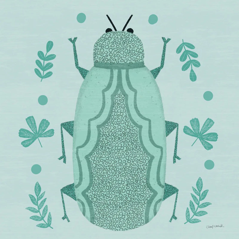 Playful Bugs I by Cheryl Warrick. SKU 102954a. Archival Giclee Fine art print for wall decor.