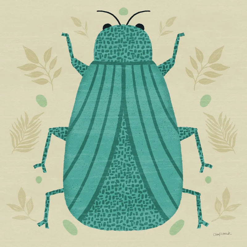 Playful Bugs II by Cheryl Warrick. SKU 102955a. Archival Giclee Fine art print for wall decor.