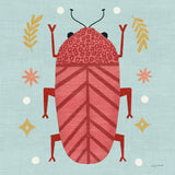 Playful Bugs III by Cheryl Warrick. SKU 102956a. Archival Giclee Fine art print for wall decor.