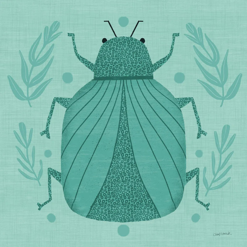Playful Bugs V by Cheryl Warrick. SKU 102958a. Archival Giclee Fine art print for wall decor.