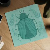 Playful Bugs V by Cheryl Warrick. Shown as a detailed flat fine art print, highlighting archival giclee quality. Available as an archival giclee rolled canvas, fine art paper, or poster print. SKU 102958a.