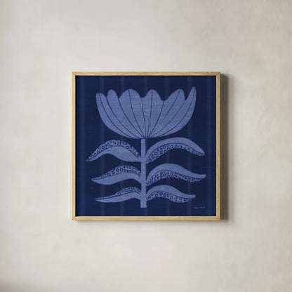 Playful Petals III by Cheryl Warrick. Shown in a natural wood glass frame for a timeless modern aesthetic. Available as an archival giclee rolled canvas, fine art paper, or poster print. SKU 102946a.