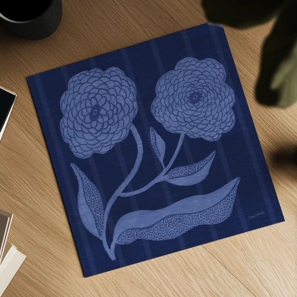 Playful Petals IV by Cheryl Warrick. Shown as a detailed flat fine art print, highlighting archival giclee quality. Available as an archival giclee rolled canvas, fine art paper, or poster print. SKU 102947a.