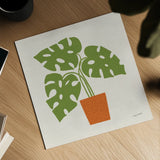 Potted Plants V by Cheryl Warrick. Shown as a detailed flat fine art print, highlighting archival giclee quality. Available as an archival giclee rolled canvas, fine art paper, or poster print. SKU 102642a.