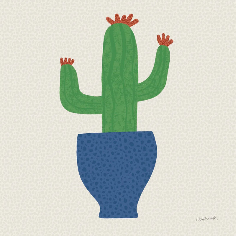 Potted Plants VI by Cheryl Warrick. SKU 102643a. Archival Giclee Fine art print for wall decor.