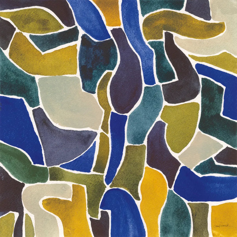 Puzzled II by Cheryl Warrick. SKU 103264a. Archival Giclee Fine art print for wall decor.