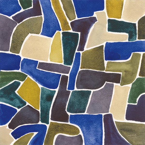 Puzzled IV by Cheryl Warrick. SKU 103266a. Archival Giclee Fine art print for wall decor.