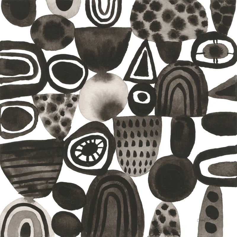 Quirky I by Cheryl Warrick. SKU 86956a. Archival Giclee Fine art print for wall decor.