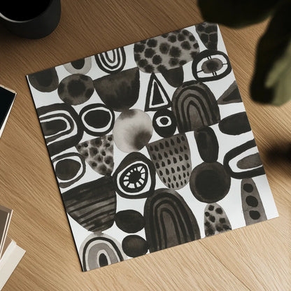 Quirky I by Cheryl Warrick. Shown as a detailed flat fine art print, highlighting archival giclee quality. Available as an archival giclee rolled canvas, fine art paper, or poster print. SKU 86956a.