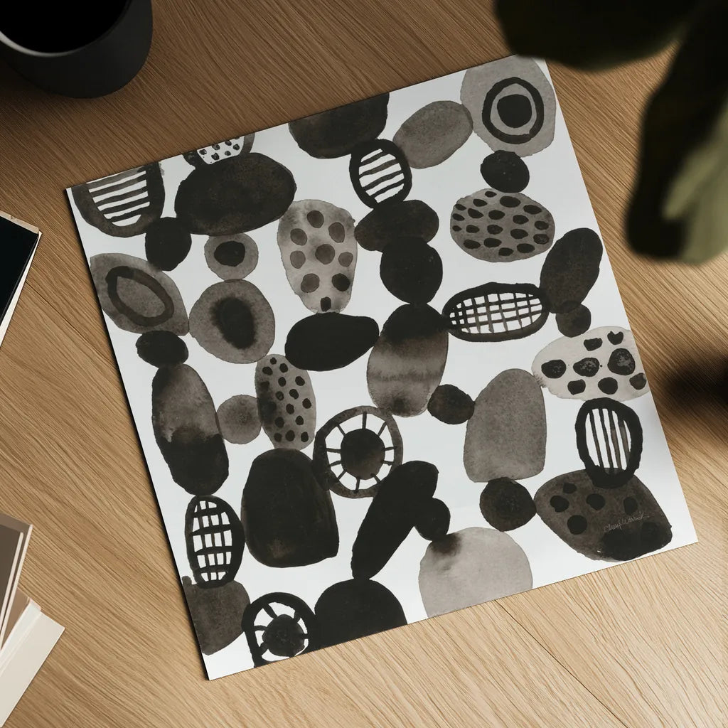 Quirky II by Cheryl Warrick. Shown as a detailed flat fine art print, highlighting archival giclee quality. Available as an archival giclee rolled canvas, fine art paper, or poster print. SKU 86957a.