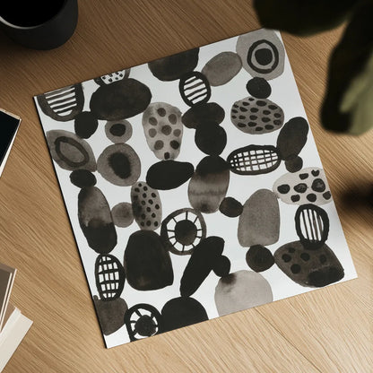 Quirky II by Cheryl Warrick. Shown as a detailed flat fine art print, highlighting archival giclee quality. Available as an archival giclee rolled canvas, fine art paper, or poster print. SKU 86957a.