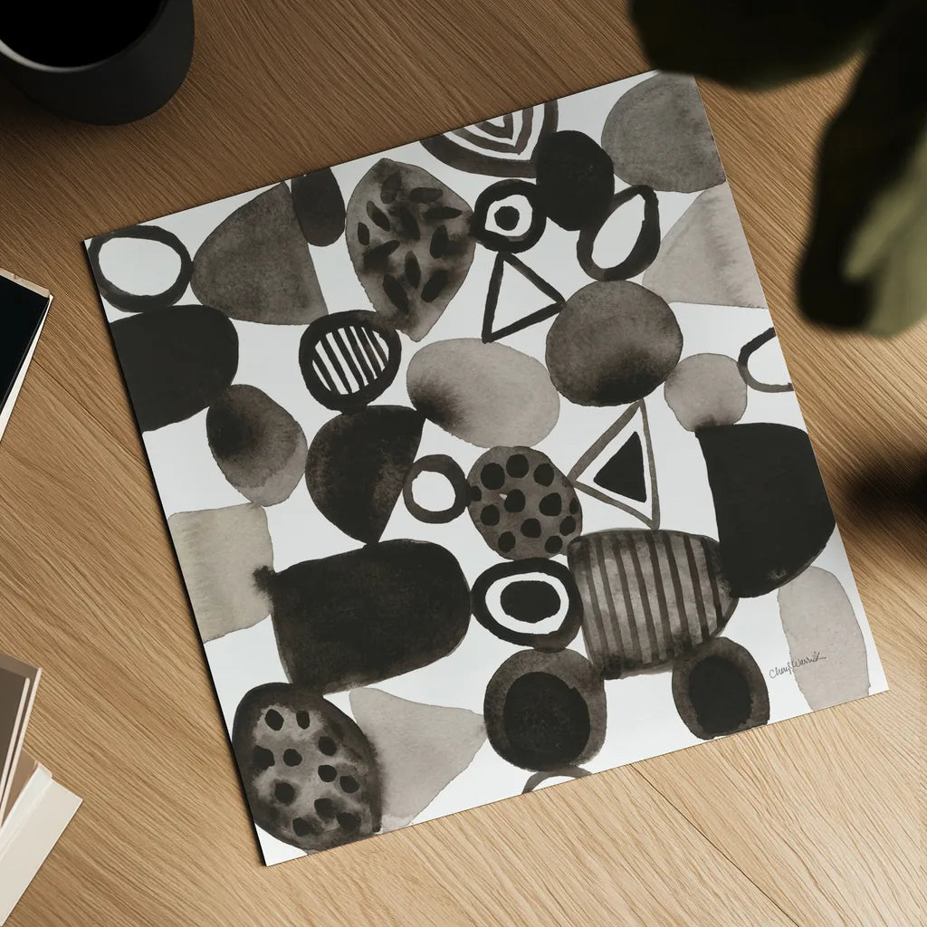 Quirky IV by Cheryl Warrick. Shown as a detailed flat fine art print, highlighting archival giclee quality. Available as an archival giclee rolled canvas, fine art paper, or poster print. SKU 86959a.