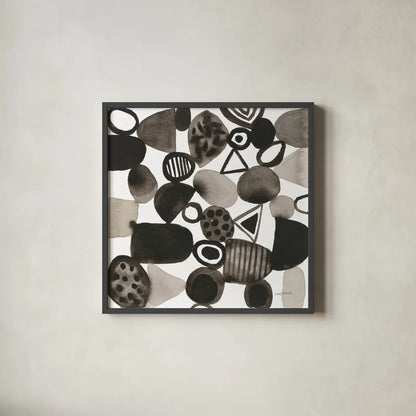 Quirky IV by Cheryl Warrick. Shown in a sleek black glass frame for a contemporary gallery look. Available as an archival giclee rolled canvas, fine art paper, or poster print. SKU 86959a.