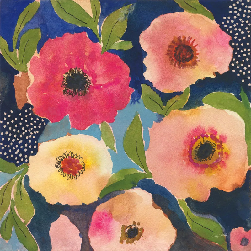 Serene Garden III by Cheryl Warrick. SKU 103269a. Archival Giclee Fine art print for wall decor.