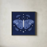 Simply Butterflies I by Cheryl Warrick. Shown in a sleek black glass frame for a contemporary gallery look. Available as an archival giclee rolled canvas, fine art paper, or poster print. SKU 102961a.