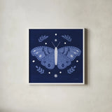 Simply Butterflies I by Cheryl Warrick. Shown in a crisp white glass frame for a clean and minimalist style. Available as an archival giclee rolled canvas, fine art paper, or poster print. SKU 102961a.