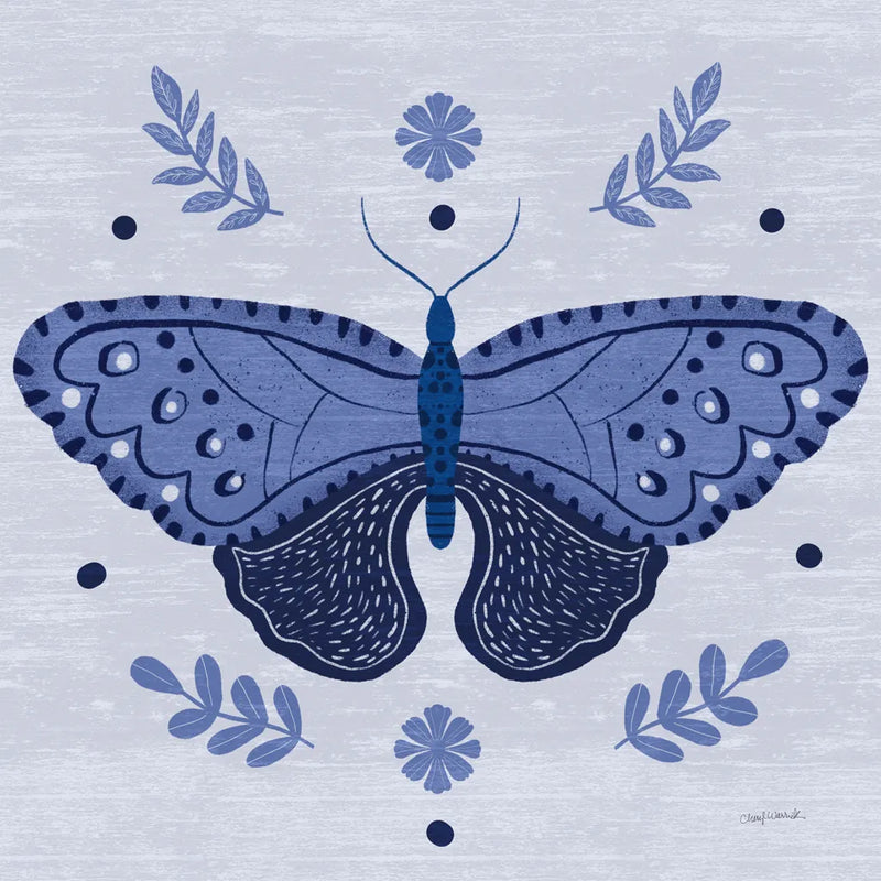 Simply Butterflies II by Cheryl Warrick. SKU 102962a. Archival Giclee Fine art print for wall decor.